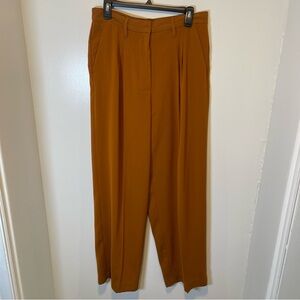 Jessica Simpson Brown‎ orange Dress Pants High-Waisted Wide-Leg size 12